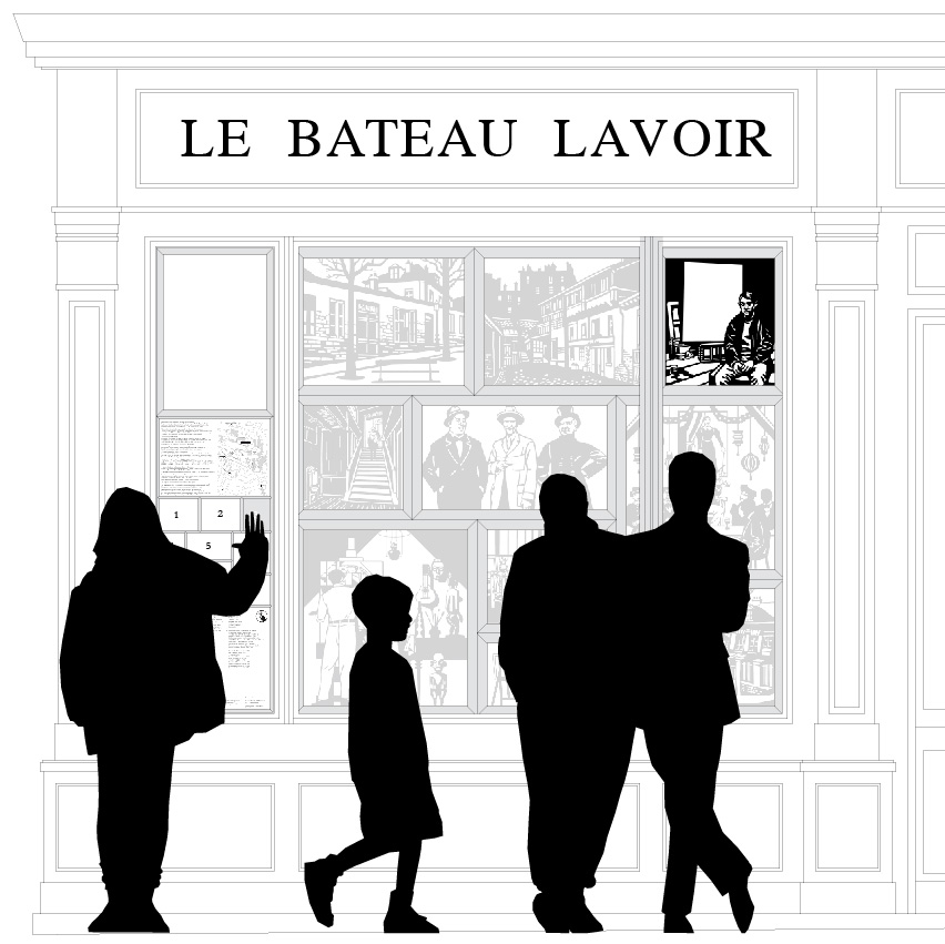 Vitrine Bateau-Lavoir, Musée de Montmartre, Paris