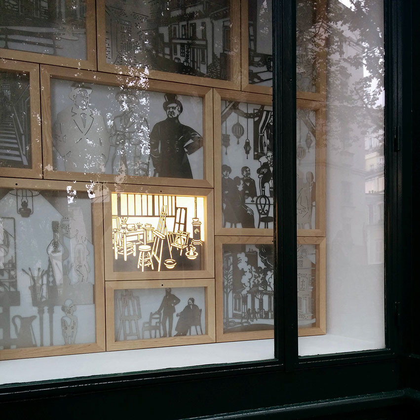 Vitrine Bateau-Lavoir, Musée de Montmartre, Paris