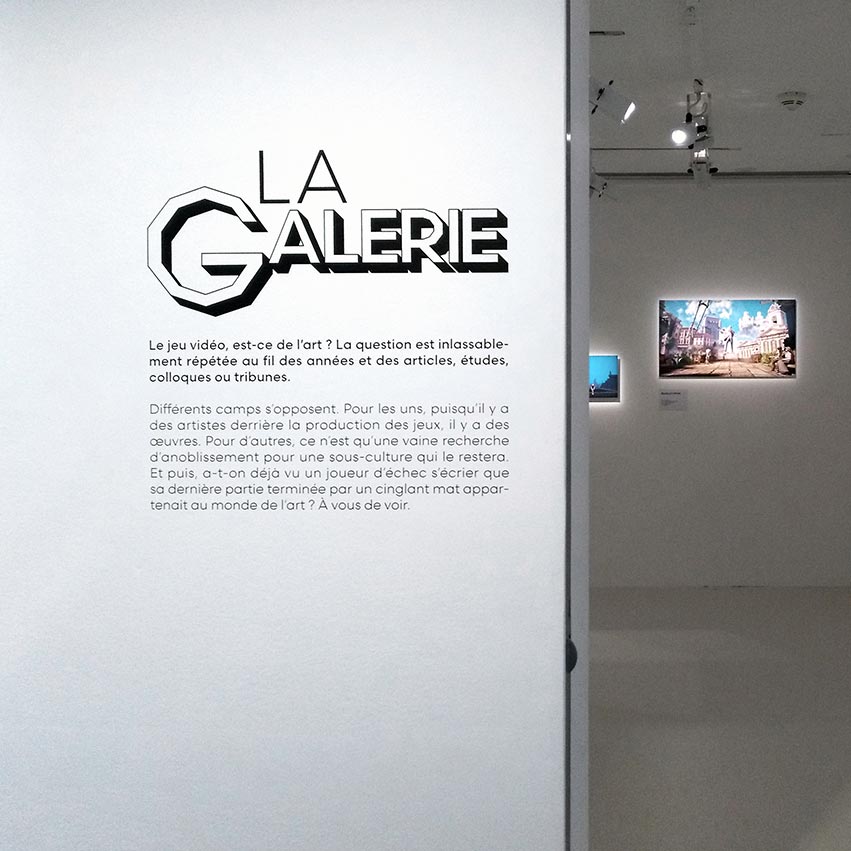 Scénographie de l'exposition Game, Espace Fondation EDF, Paris