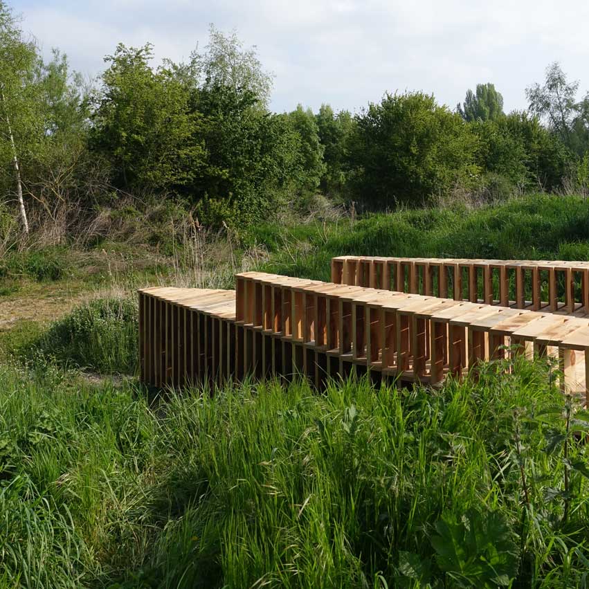 Création de deux pontons dans le cadre d'une résidence artistique, Résidence Seine a Vélo 2022