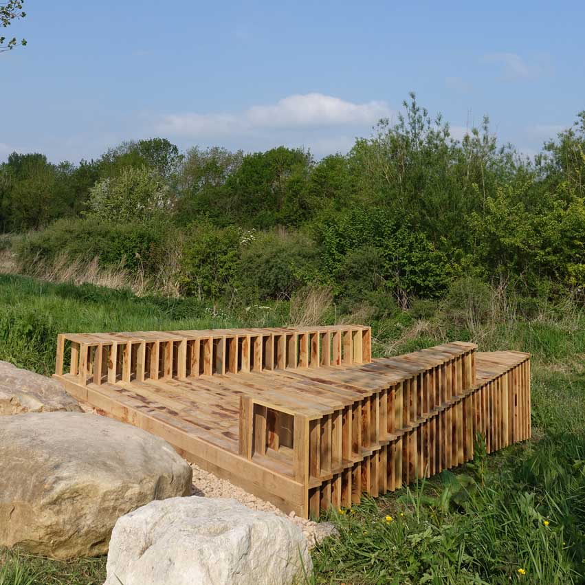 Création de deux pontons dans le cadre d'une résidence artistique, Résidence Seine a Vélo 2022